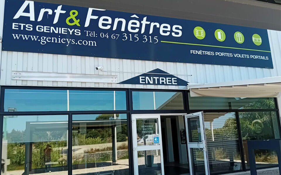 Magasin Ets Genieys à Béziers, installateur menuiserie alu dans l’Hérault