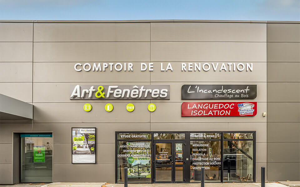 Agence à Narbonne le Comptoir de la Rénovation, votre installateur de menuiseries dans l'Aude